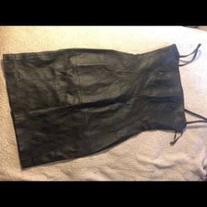 Leather dress